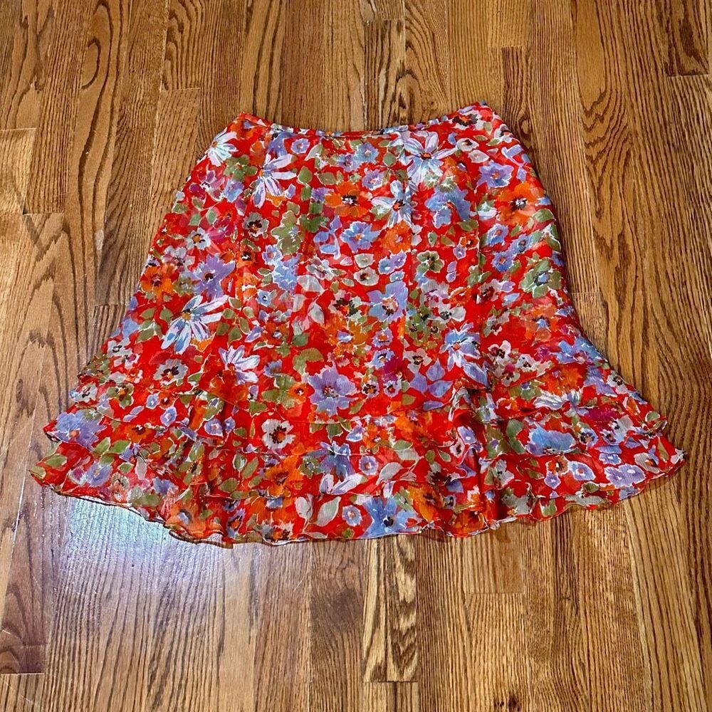 Worth Flirty Floral Skirt